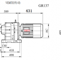 R137-Y132M4-4P-M4-0°減速電機型號大全及尺寸