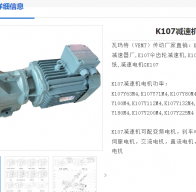 k107-Y22-4P-I32.69-M4-0°減速電機(jī)型號(hào)解析