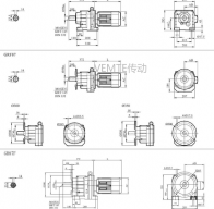 R08 RF08 RXF08 RX08減速機(jī)電機(jī)型號大全及尺寸圖