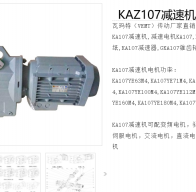 KAZ107-LHN100LD4E減速電機型號解析