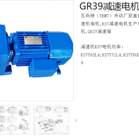 減速電機GR39-Y2.2-4P-10.11-M1型號解析