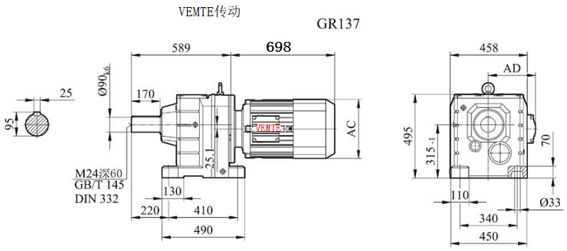 R137-Y225M4-4P-M4-0°減速機型號大全及尺寸圖.png